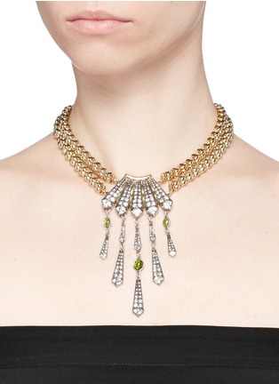 Figure View - Click To Enlarge - LULU FROST - 'Brigitte' Art Deco pendant glass stone necklace