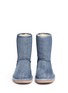 Front View - Click To Enlarge - UGG - 'Classic Short' washed denim boots
