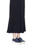 Figure View - Click To Enlarge - 10 CROSBY DEREK LAM - 'Gordon Too' braided denim effect suede espadrille platforms