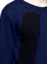 Detail View - Click To Enlarge - SONG FOR THE MUTE - Contrast panel lambswool-silk sweater