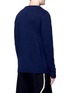 Back View - Click To Enlarge - SONG FOR THE MUTE - Contrast panel lambswool-silk sweater