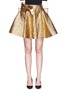 Main View - Click To Enlarge - LANVIN - Wrapped bow cotton lamé flare skirt