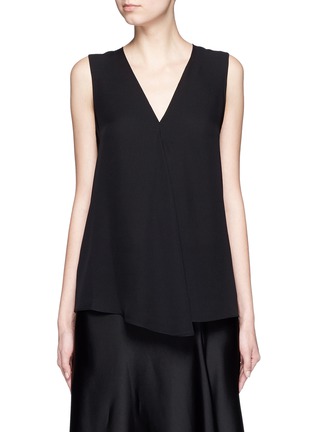 Main View - Click To Enlarge - THEORY - 'Meighlan' silk georgette sleeveless top