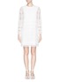 Main View - Click To Enlarge - CHLOÉ - Patchwork embroidery guipure lace dress