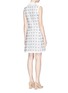 Back View - Click To Enlarge - CHLOÉ - Zip front broderie anglaise dress