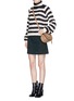 Figure View - Click To Enlarge - CHLOÉ - Spotted confetti tweed wool blend mini skirt