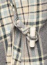 Detail View - Click To Enlarge - CHLOÉ - Check plaid fringe blanket cape coat