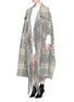 Figure View - Click To Enlarge - CHLOÉ - Check plaid fringe blanket cape coat