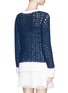 Back View - Click To Enlarge - CHLOÉ - Contrast open knit sweater