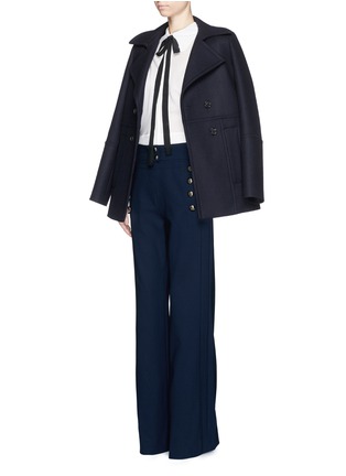 Figure View - Click To Enlarge - CHLOÉ - Stretch wool flare pants