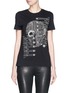 Main View - Click To Enlarge - ALEXANDER MCQUEEN - Military skull beaded embroidery T-shirt