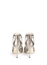 Back View - Click To Enlarge - JIMMY CHOO - 'Vidane' lamé glitter mirror leather sandals