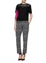 Figure View - Click To Enlarge - STELLA MCCARTNEY - Lace collar short sleeve top