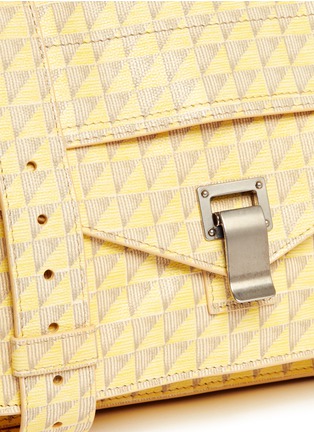Detail View - Click To Enlarge - PROENZA SCHOULER - PS1 medium triangle print leather satchel