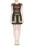 Main View - Click To Enlarge - PETER PILOTTO - Rope embroidery Perspex appliqué dress