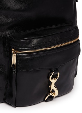 Detail View - Click To Enlarge - REBECCA MINKOFF - 'Mab' lobster clasp leather backpack