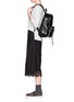 Figure View - Click To Enlarge - REBECCA MINKOFF - 'Mab' lobster clasp leather backpack