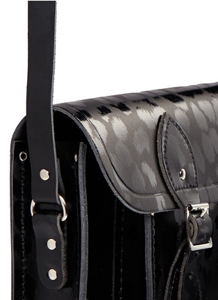 Detail View - Click To Enlarge - CAMBRIDGE SATCHEL - Punk-A-Rama' small leopard print leather shoulder bag