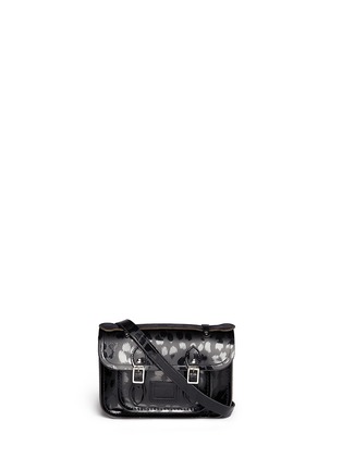 Main View - Click To Enlarge - CAMBRIDGE SATCHEL - Punk-A-Rama' mini leopard print leather shoulder bag