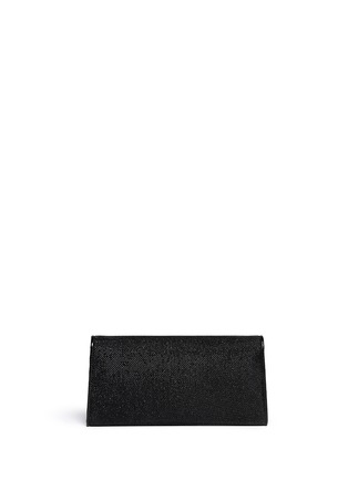 Back View - Click To Enlarge - JIMMY CHOO - 'Margot' chain glitter envelope clutch