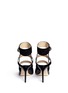 Back View - Click To Enlarge - JIMMY CHOO - 'Driss' caged mix leather pumps