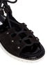 Detail View - Click To Enlarge - JIMMY CHOO - 'Wylde' rope lace-up suede sandals