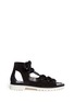 Main View - Click To Enlarge - JIMMY CHOO - 'Wylde' rope lace-up suede sandals
