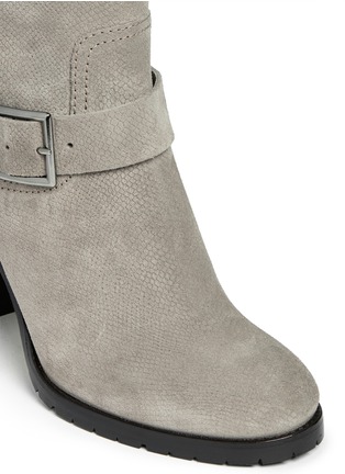 Detail View - Click To Enlarge - JIMMY CHOO - 'Dart' python embossed suede boots