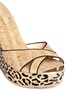 Detail View - Click To Enlarge - JIMMY CHOO - 'Perfume' leopard cork platform wedge sandals