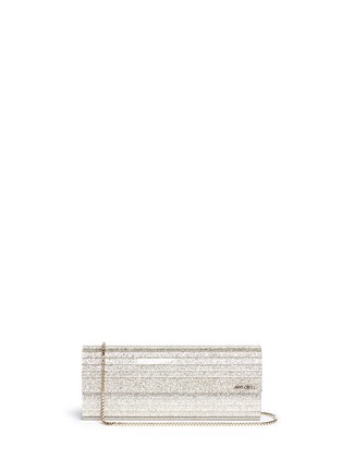 Main View - Click To Enlarge - JIMMY CHOO - 'Sweetie' glitter acrylic clutch