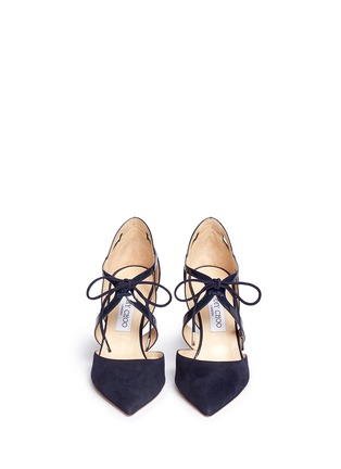 Figure View - Click To Enlarge - JIMMY CHOO - Lusion' caged leather combo d'Orsay pumps