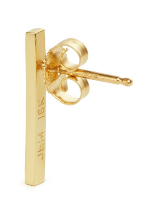 Detail View - Click To Enlarge - JENNIFER MEYER - 18k gold long bar diamond earrings