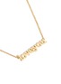 Detail View - Click To Enlarge - JENNIFER MEYER - 'love you' 18k yellow gold pendant necklace