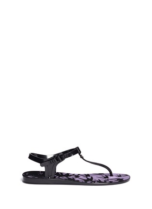 Main View - Click To Enlarge - MC Q - Swallow print jelly sandals