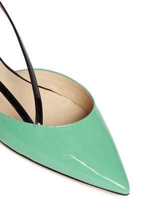 Detail View - Click To Enlarge - JIMMY CHOO - 'Gloria' sling-back patent leather flats