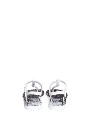 Back View - Click To Enlarge - MC Q - Monochrome jelly sandals