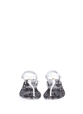 Figure View - Click To Enlarge - MC Q - Monochrome jelly sandals