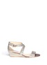 Main View - Click To Enlarge - JIMMY CHOO - 'Chiara' glitter wedge sandals