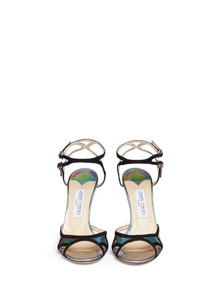 Figure View - Click To Enlarge - JIMMY CHOO - 'Rocks' iridescent leather sandals