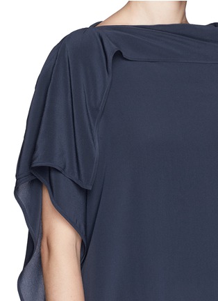 Detail View - Click To Enlarge - ACNE STUDIOS - 'Nightly Silk' asymmetric shift dress
