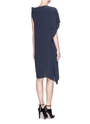 Back View - Click To Enlarge - ACNE STUDIOS - 'Nightly Silk' asymmetric shift dress