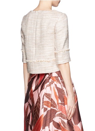 Back View - Click To Enlarge - J.CREW - Collection peach tweed top