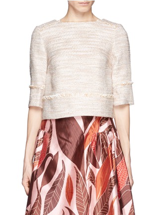 Main View - Click To Enlarge - J.CREW - Collection peach tweed top