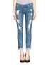 Main View - Click To Enlarge - FRAME - 'Le skinny de Jeanne' distressed jeans