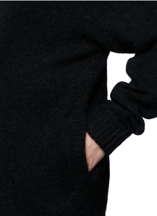Detail View - Click To Enlarge - ACNE STUDIOS - 'Raya short DK' mohair-wool cocoon cardigan