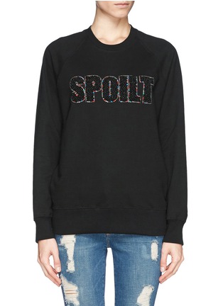 Main View - Click To Enlarge - MARKUS LUPFER - Spoilt embroidered sweatshirt