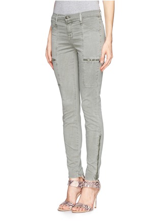 Front View - Click To Enlarge - J BRAND - Kassidy skinny zip utility jeans