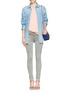 Figure View - Click To Enlarge - J BRAND - Kassidy skinny zip utility jeans