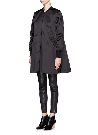 Front View - Click To Enlarge - ACNE STUDIOS - 'Eclipse Shine' satin coat