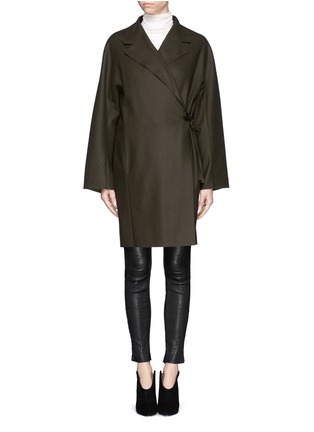 Main View - Click To Enlarge - ACNE STUDIOS - Wool-cashmere wrap coat